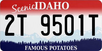 ID license plate 2T9501T