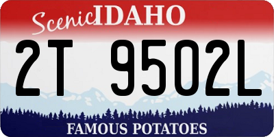 ID license plate 2T9502L