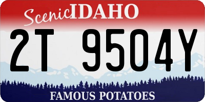 ID license plate 2T9504Y