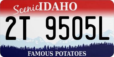 ID license plate 2T9505L