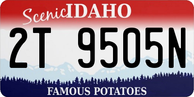 ID license plate 2T9505N