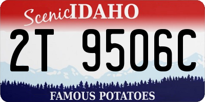 ID license plate 2T9506C