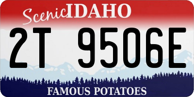 ID license plate 2T9506E