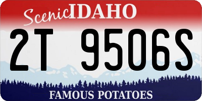 ID license plate 2T9506S