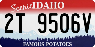 ID license plate 2T9506V