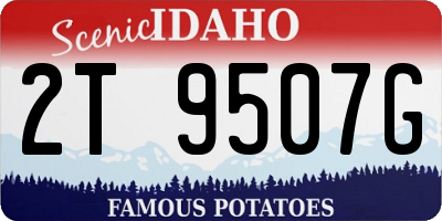 ID license plate 2T9507G