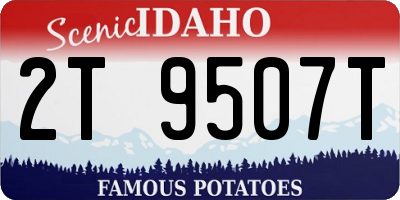 ID license plate 2T9507T