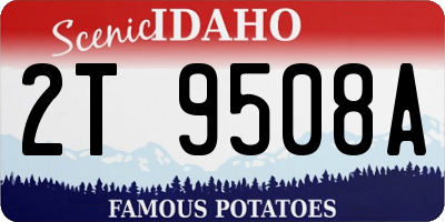 ID license plate 2T9508A