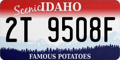 ID license plate 2T9508F