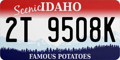 ID license plate 2T9508K