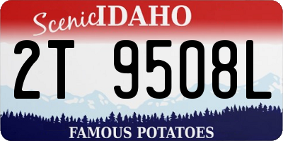 ID license plate 2T9508L