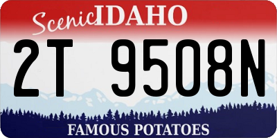 ID license plate 2T9508N