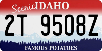 ID license plate 2T9508Z