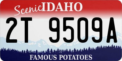 ID license plate 2T9509A