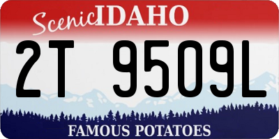 ID license plate 2T9509L