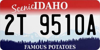 ID license plate 2T9510A