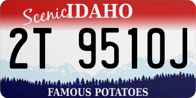 ID license plate 2T9510J