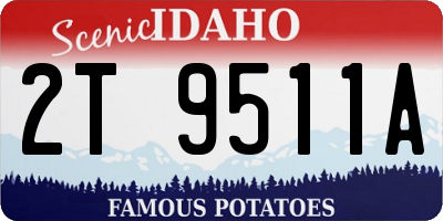 ID license plate 2T9511A