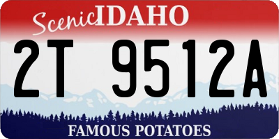 ID license plate 2T9512A