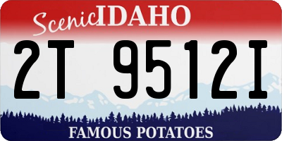 ID license plate 2T9512I