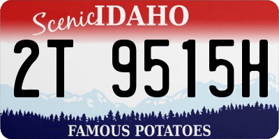 ID license plate 2T9515H
