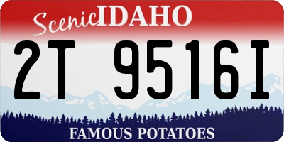 ID license plate 2T9516I