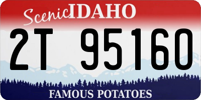 ID license plate 2T9516O