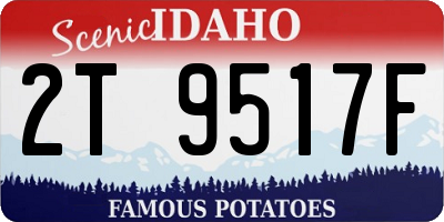 ID license plate 2T9517F