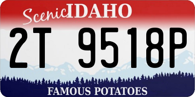 ID license plate 2T9518P