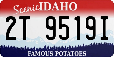ID license plate 2T9519I