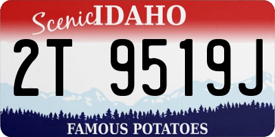 ID license plate 2T9519J