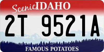 ID license plate 2T9521A