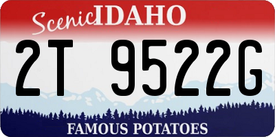 ID license plate 2T9522G