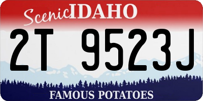 ID license plate 2T9523J