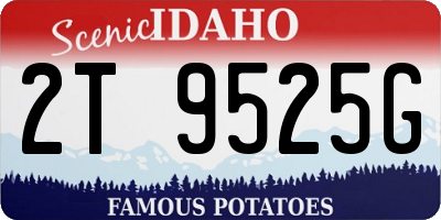 ID license plate 2T9525G