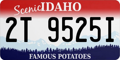 ID license plate 2T9525I