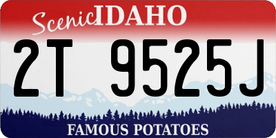 ID license plate 2T9525J