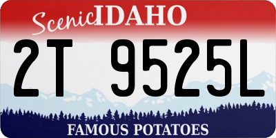 ID license plate 2T9525L