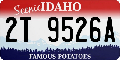 ID license plate 2T9526A