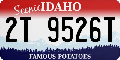 ID license plate 2T9526T