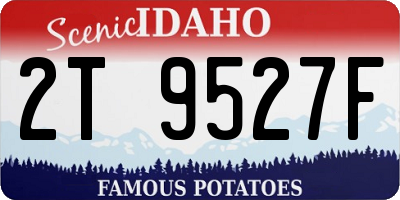 ID license plate 2T9527F