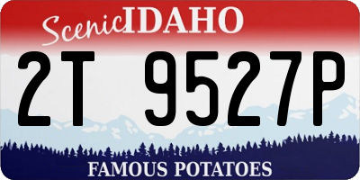 ID license plate 2T9527P