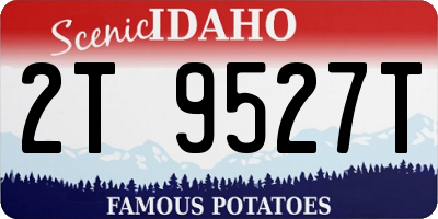 ID license plate 2T9527T