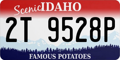ID license plate 2T9528P