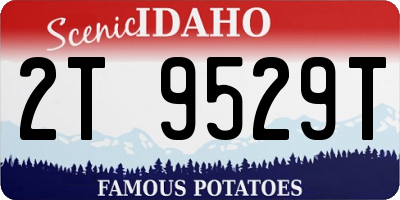 ID license plate 2T9529T