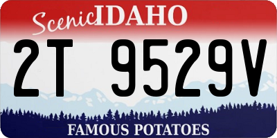 ID license plate 2T9529V