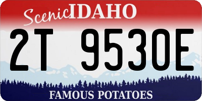 ID license plate 2T9530E
