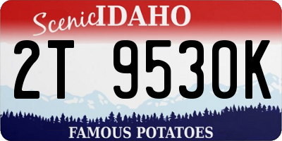 ID license plate 2T9530K