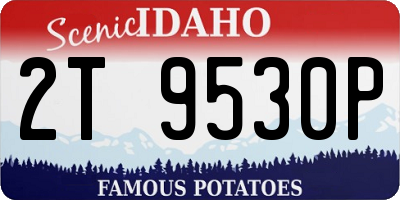ID license plate 2T9530P