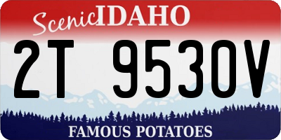 ID license plate 2T9530V